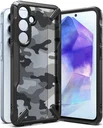 Ringke Fusion X Samsung Galaxy A55 Hoesje Back Cover Camo Zwart