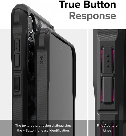 Ringke Fusion X Samsung Galaxy A55 Hoesje Back Cover Camo Zwart afbeelding 11
