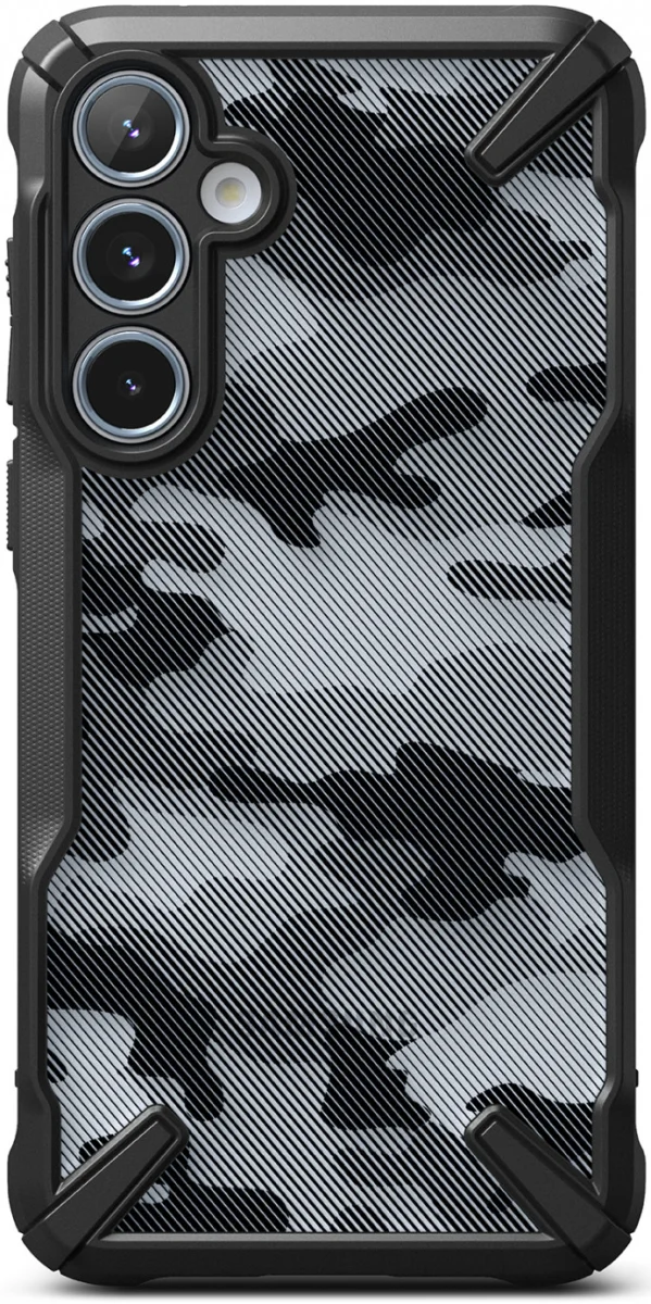 Ringke Fusion X Samsung Galaxy A55 Hoesje Back Cover Camo Zwart afbeelding 2