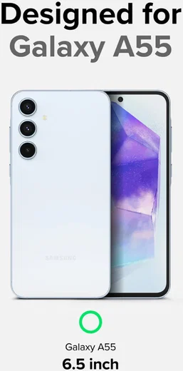 Ringke Fusion X Samsung Galaxy A55 Hoesje Back Cover Camo Zwart afbeelding 5