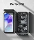 Ringke Fusion X Samsung Galaxy A55 Hoesje Back Cover Camo Zwart afbeelding 9