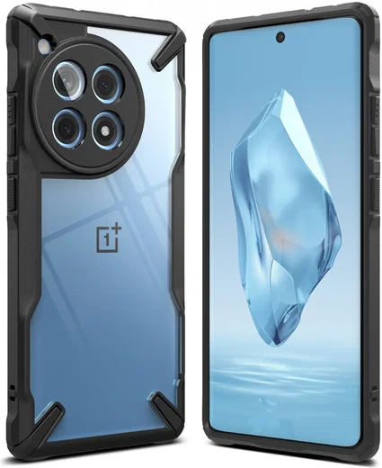 Ringke Fusion X OnePlus 12R Hoesje Back Cover Zwart afbeelding 11