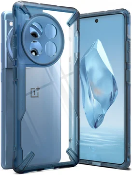 Ringke Fusion X OnePlus 12R Hoesje Back Cover Blauw