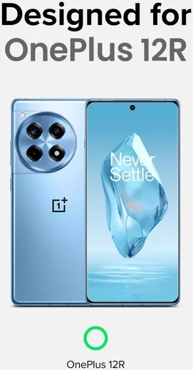 Ringke Fusion X OnePlus 12R Hoesje Back Cover Blauw afbeelding 4
