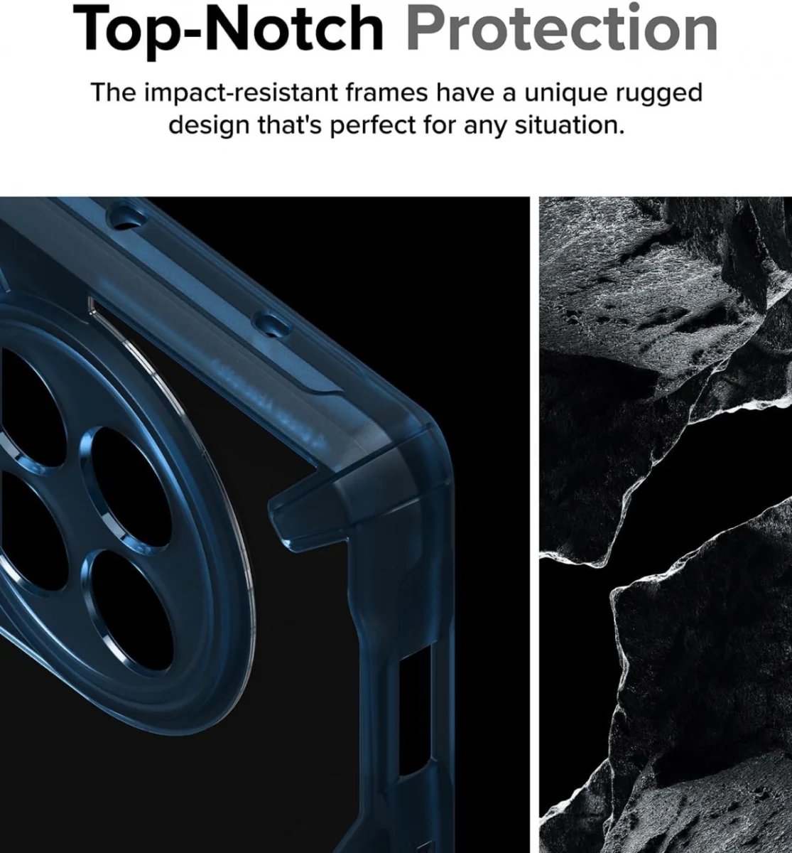 Ringke Fusion X OnePlus 12R Hoesje Back Cover Blauw afbeelding 8