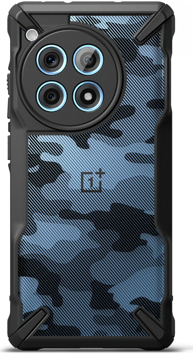 Ringke Fusion X OnePlus 12R Hoesje Back Cover Camo Zwart afbeelding 12