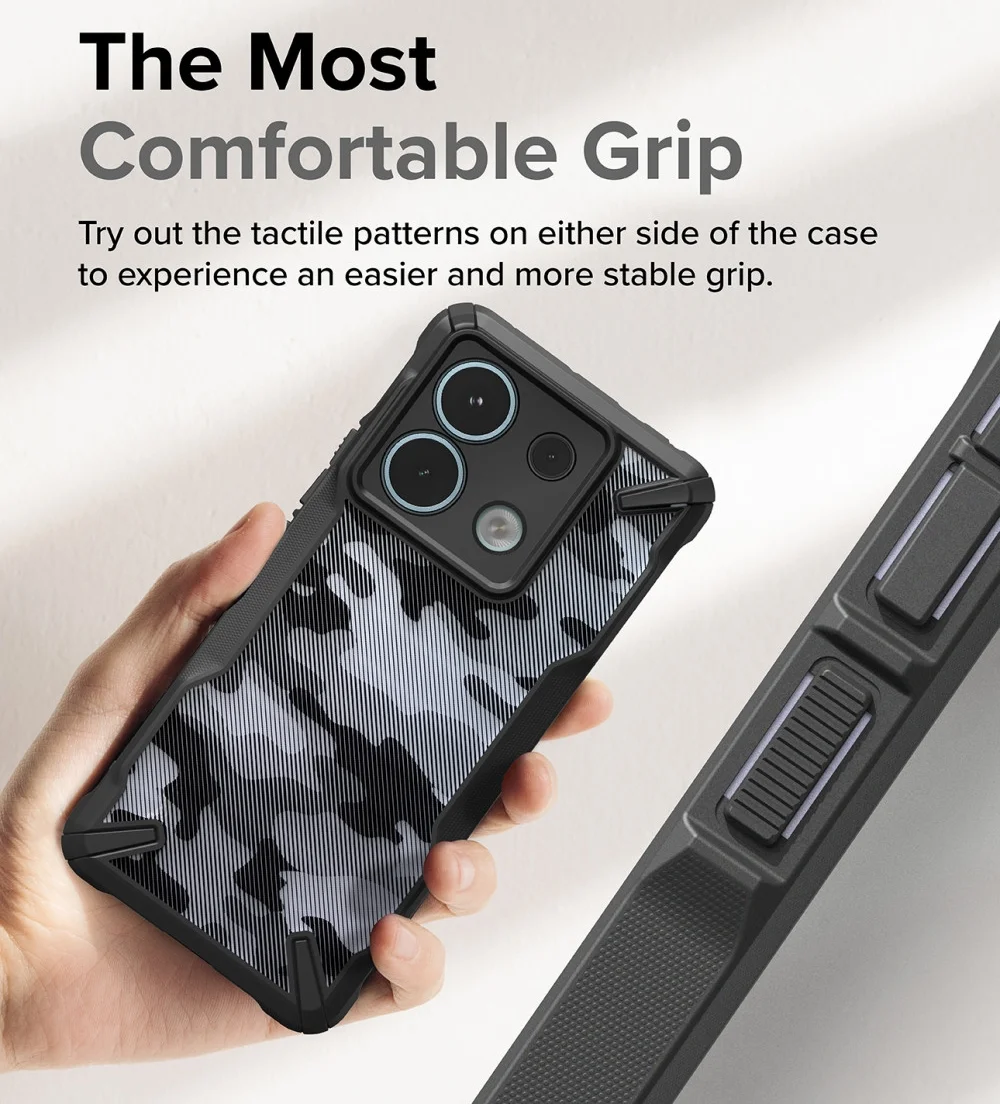 Ringke Fusion X Xiaomi Redmi Note 13 Pro 5G / Poco X6 Hoesje Back Cover Zwart afbeelding 5