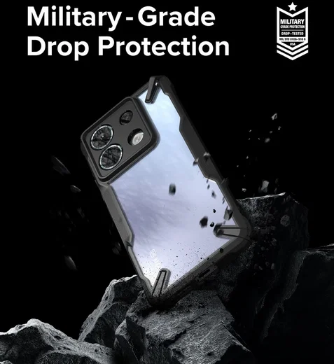 Ringke Fusion X Xiaomi Redmi Note 13 Pro 5G / Poco X6 Hoesje Back Cover Zwart afbeelding 6