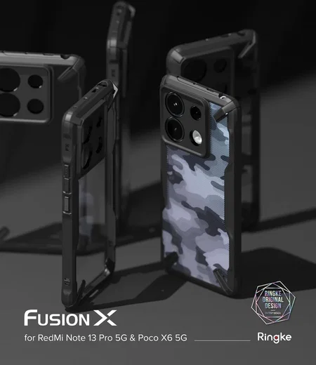 Ringke Fusion X Xiaomi Redmi Note 13 Pro 5G / Poco X6 Hoesje Back Cover Camo afbeelding 2