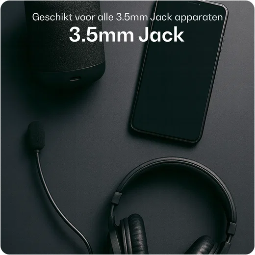 Buddi Flex USB-C naar 3.5mm Jack AUX DAC Audiokabel 1M Zwart afbeelding 3