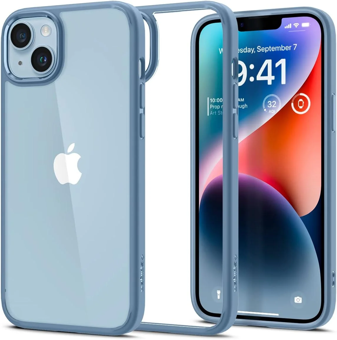 Spigen Ultra Hybrid Apple iPhone 14 Hoesje Back Cover Blauw afbeelding 1