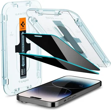 Spigen EZ Fit Glas.tR iPhone 14 Pro Privacy Screen Protector 2-Pack