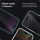 Spigen EZ Fit Glas.tR iPhone 14 Pro Privacy Screen Protector 2-Pack afbeelding 7