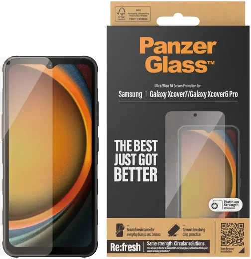 PanzerGlass Ultra-Wide Samsung Xcover 7 / 7 Pro / 6 Pro Screen Protector afbeelding 1