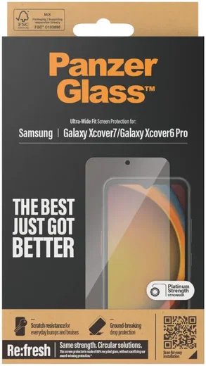 PanzerGlass Ultra-Wide Samsung Xcover 7 / 7 Pro / 6 Pro Screen Protector afbeelding 4