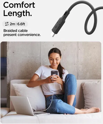 Spigen MagFit Draadloze MagSafe Oplader 15W met Kickstand Zwart afbeelding 5