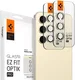 Spigen Optik Pro Samsung S24 Camera Protector Glas 2-Pack Geel afbeelding 1