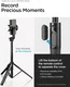 Spigen Universeel Smartphone Tripod Statief / Bluetooth Selfie Stick Zwart afbeelding 6