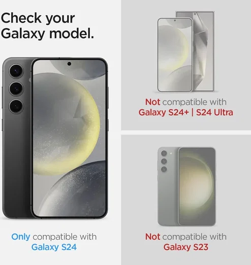 Spigen Optik Pro Samsung S24 Camera Protector Glas 2-Pack Grijs afbeelding 3