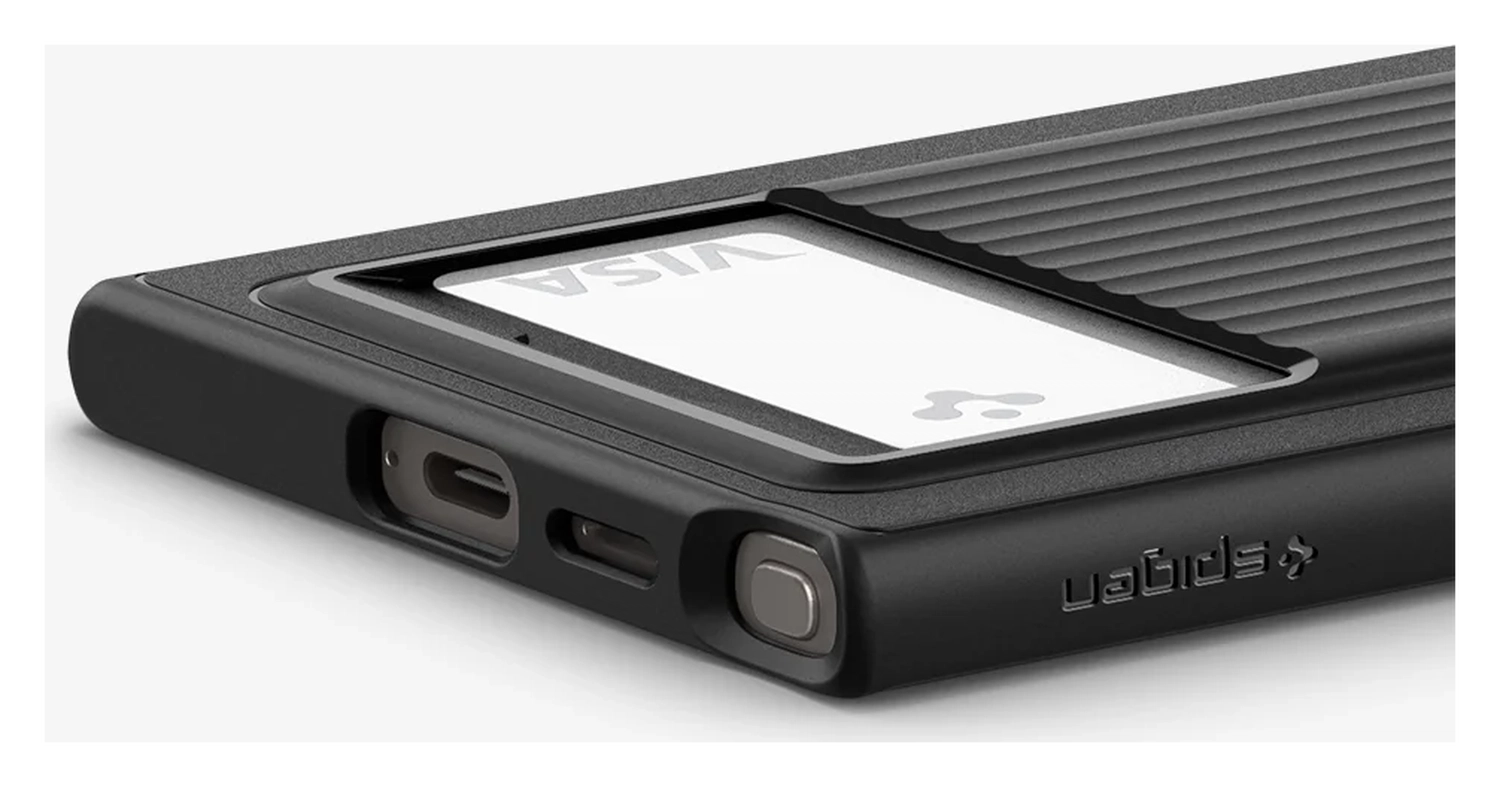 Spigen Liquid Slot Samsung Galaxy S24 Ultra Hoesje Pasjeshouder Zwart afbeelding 6