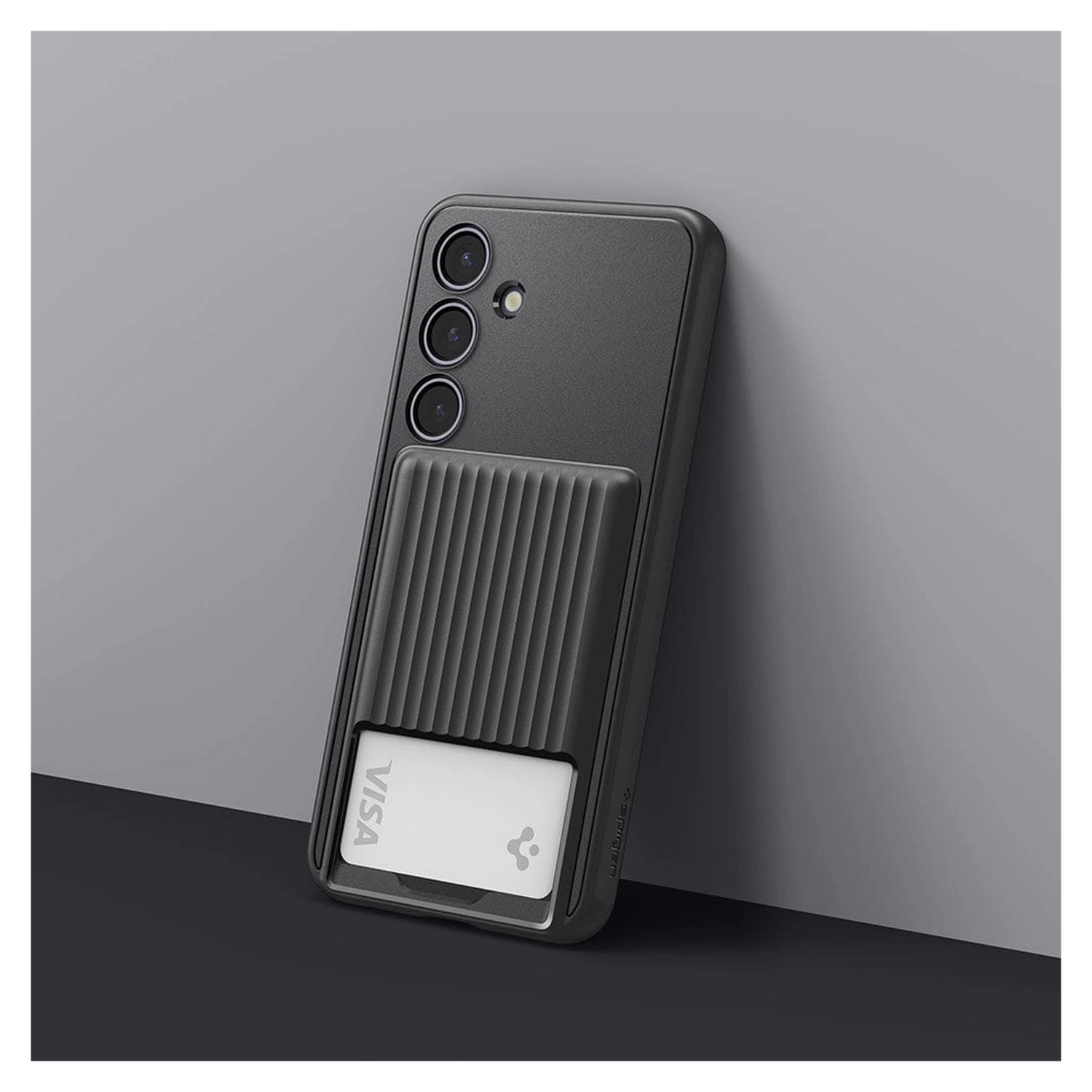 Spigen Liquid Slot Samsung Galaxy S24 Plus Hoesje Pasjeshouder Zwart afbeelding 4