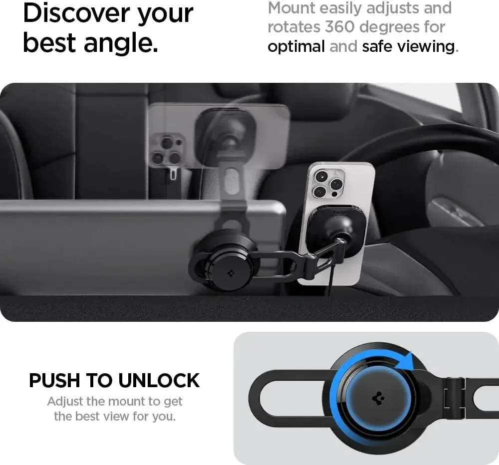 Spigen OneTap MagSafe Telefoonhouder Tesla Model 3/Y/S/X met Draadloos Opladen afbeelding 6