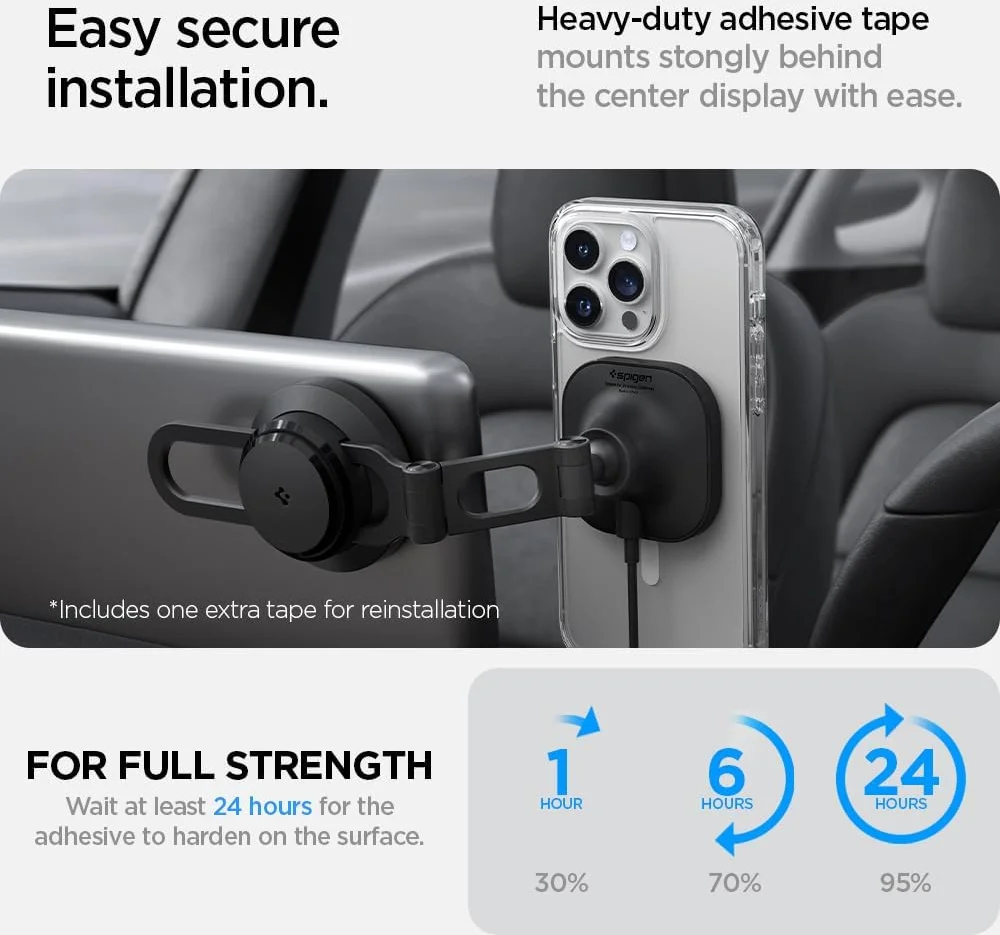 Spigen OneTap MagSafe Telefoonhouder Tesla Model 3/Y/S/X met Draadloos Opladen afbeelding 9