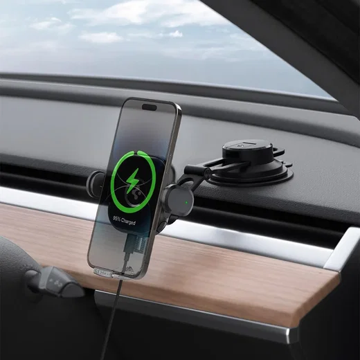 Spigen OneTap Telefoonhouder Auto Raam/Dashboard met Draadloos Opladen 15W afbeelding 1