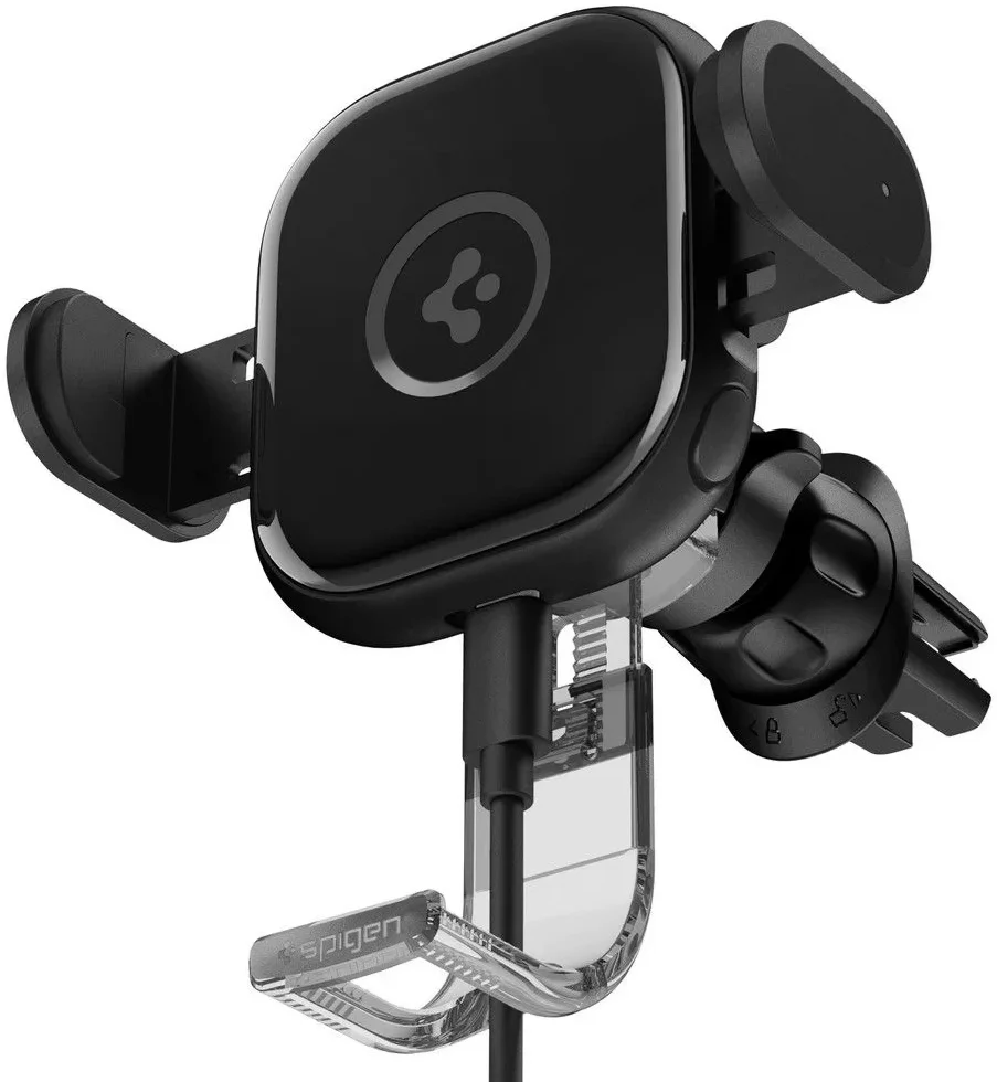 Spigen OneTap Telefoonhouder Auto Ventilatierooster met Draadloos Opladen 15W afbeelding 1