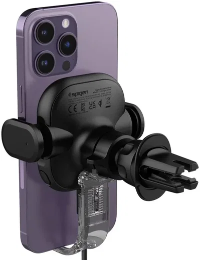 Spigen OneTap Telefoonhouder Auto Ventilatierooster met Draadloos Opladen 15W afbeelding 2