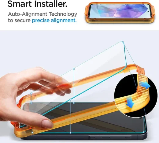 Spigen AlignMaster Samsung Galaxy A55 Tempered Glass (2-Pack) afbeelding 2