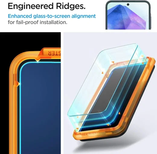 Spigen AlignMaster Samsung Galaxy A55 Tempered Glass (2-Pack) afbeelding 5
