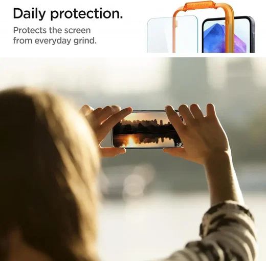 Spigen AlignMaster Samsung Galaxy A55 Tempered Glass (2-Pack) afbeelding 6