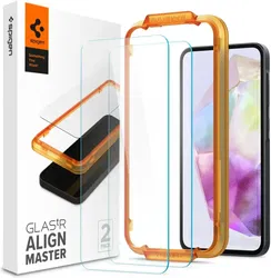 Spigen AlignMaster Samsung Galaxy A35 Tempered Glass (2-Pack) afbeelding