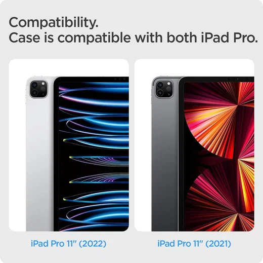 Spigen AirSkin Pro OneTap iPad Pro 11 (2022/2021/2020/2018) Hoes Book Case Grijs afbeelding 2