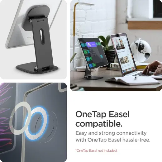 Spigen AirSkin Pro OneTap iPad Pro 12.9 (2022/2021/2020/2018) Hoes Grijs afbeelding 4