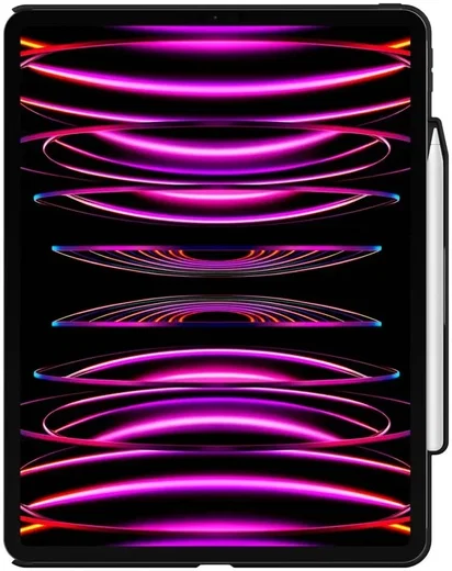 Spigen Thin Fit Pro iPad Pro 12.9 (2022/2021) Hoes Back Cover Zwart afbeelding 9