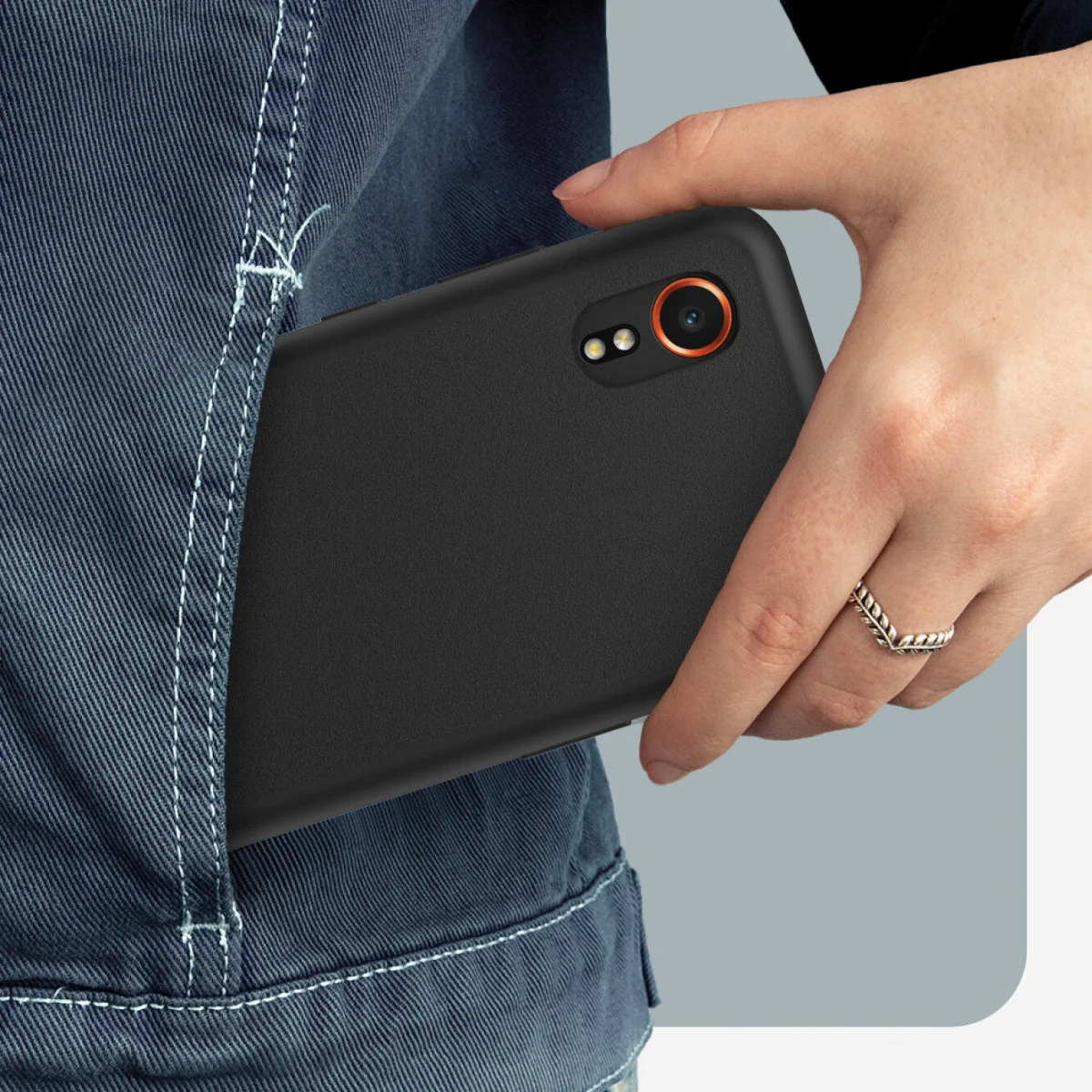 OtterBox React Samsung Galaxy Xcover 7 Hoesje Back Cover Zwart afbeelding 5