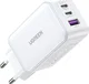 UGREEN Nexode 3-in-1 Snellader GaN 65W met 2x USB-C en 1x USB-A Wit afbeelding 10
