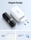 UGREEN Nexode 3-in-1 Snellader GaN 65W met 2x USB-C en 1x USB-A Wit afbeelding 5