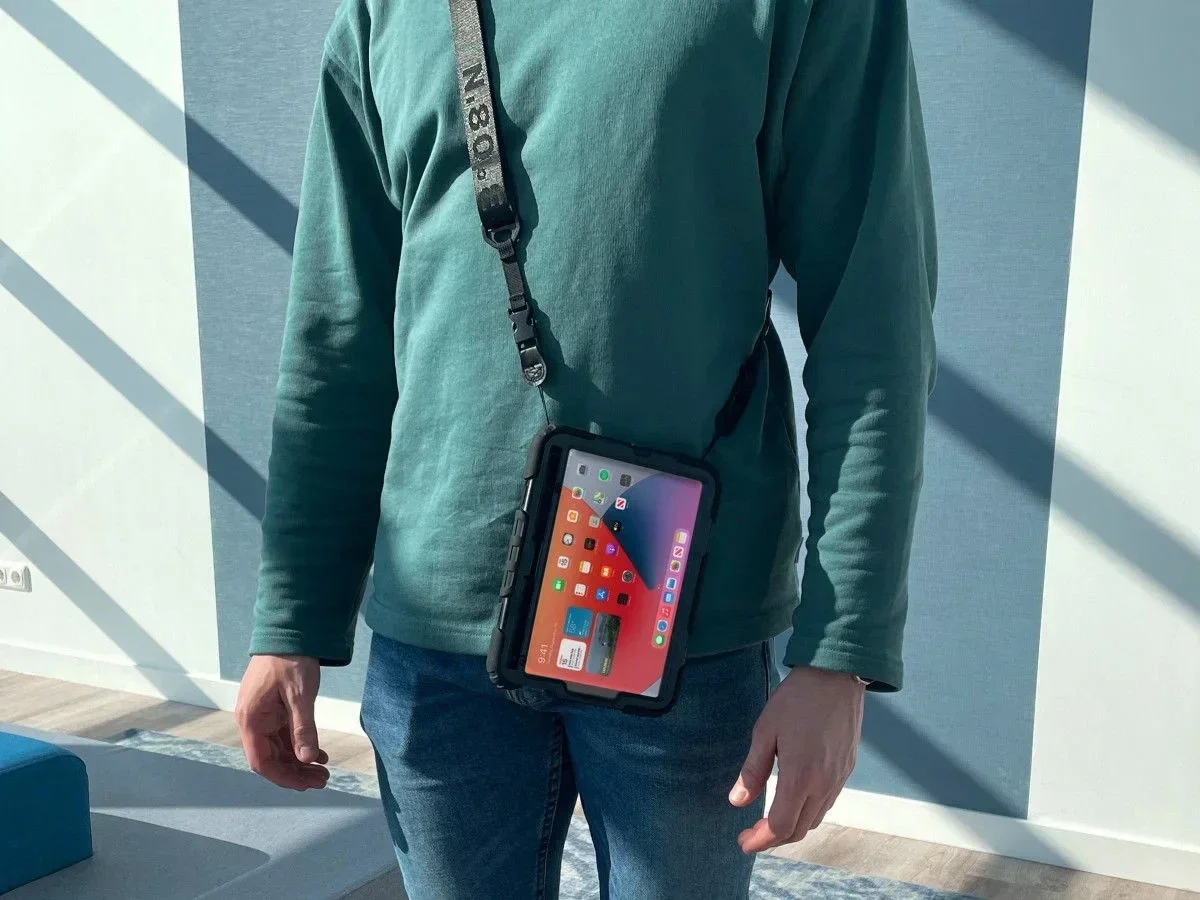 Lenovo Tab M11 / K11 Hoes met Screen Protector en Handriem Blauw afbeelding 13