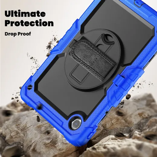 Lenovo Tab M11 / K11 Hoes met Screen Protector en Handriem Blauw afbeelding 5