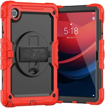 Lenovo Tab M11 / K11 Hoes met Screen Protector en Handriem Rood