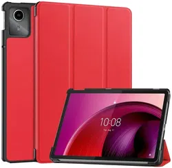 Lenovo Tab M11 / K11 Hoes Tri-Fold Book Case met Standaard Rood afbeelding