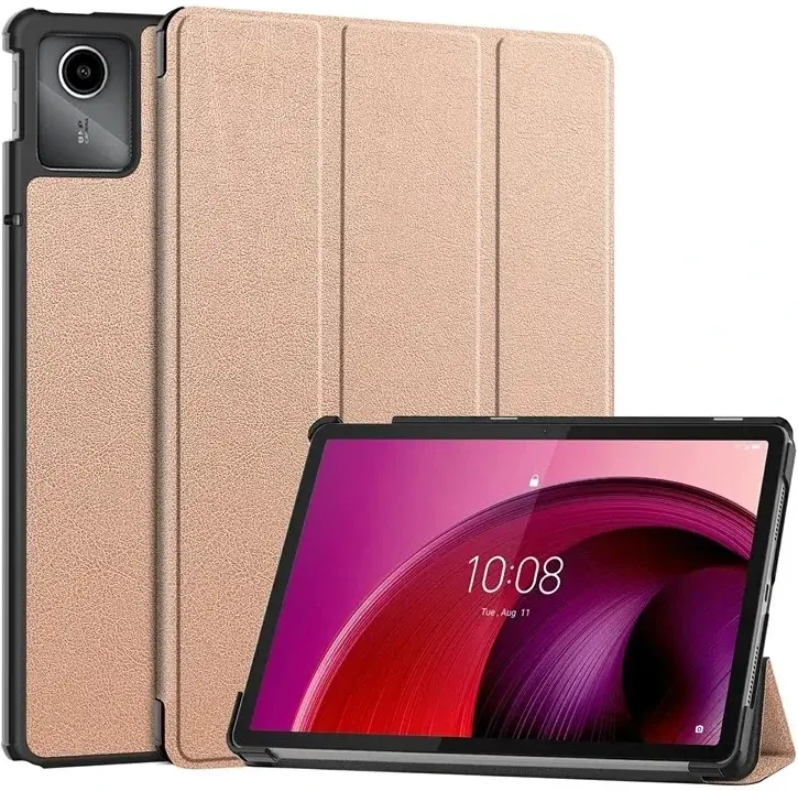 Lenovo Tab M11 / K11 Hoes Tri-Fold Book Case met Standaard Goud afbeelding 1