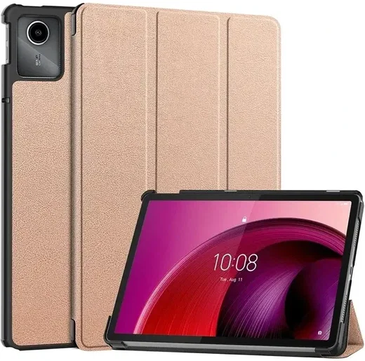 Lenovo Tab M11 / K11 Hoes Tri-Fold Book Case met Standaard Goud afbeelding 1