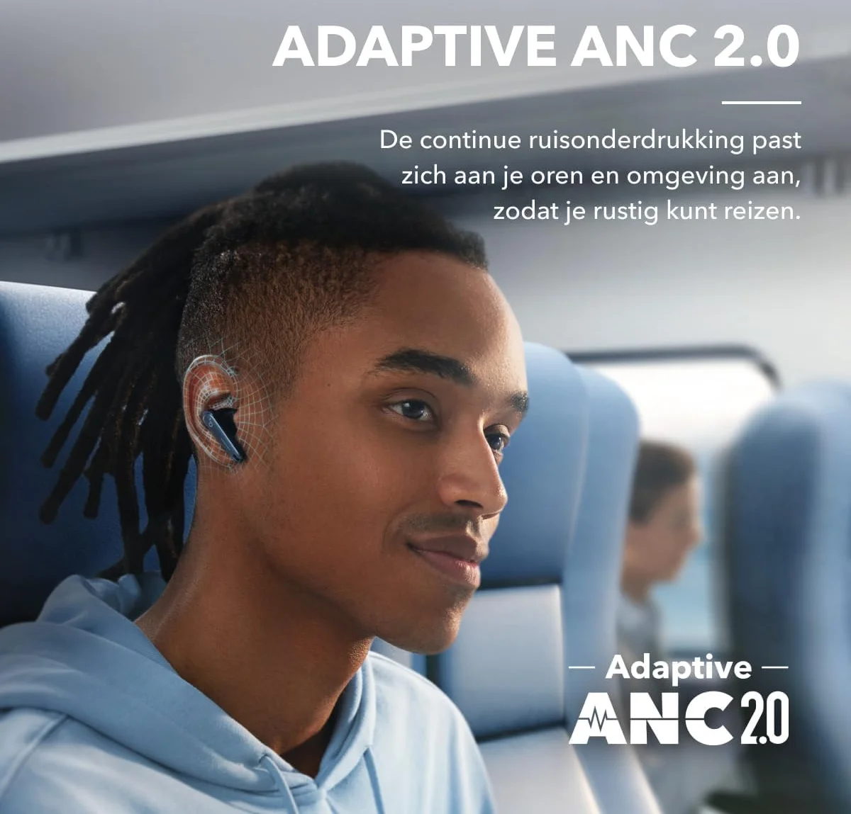 Anker SoundCore Liberty 4 Draadloze Oordopjes Noise Cancelling Blauw afbeelding 5
