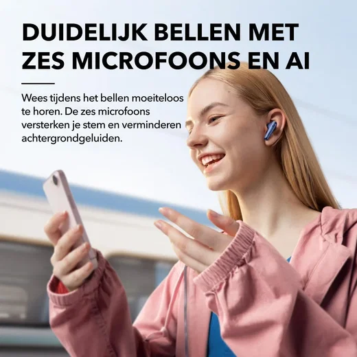 Anker SoundCore Liberty 4 Draadloze Oordopjes Noise Cancelling Blauw afbeelding 7