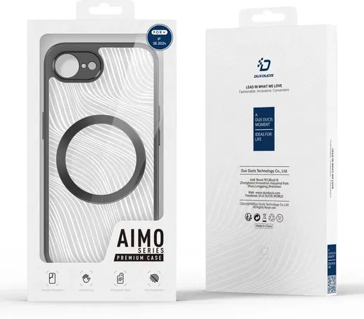 Dux Ducis Aimo Apple iPhone 16e Hoesje MagSafe Back Cover Zwart afbeelding 10