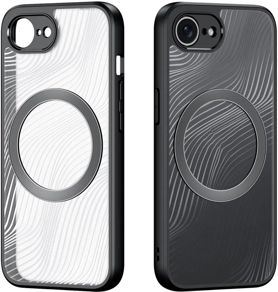 Dux Ducis Aimo Apple iPhone 16e Hoesje MagSafe Back Cover Zwart afbeelding 2